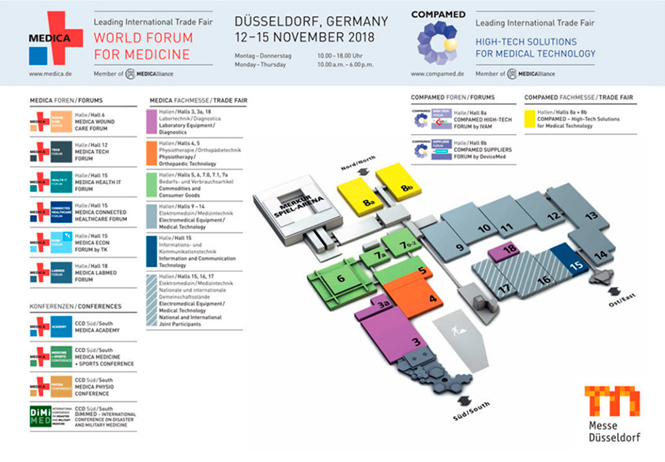 We invite to an exhibition to Düsseldorf "Medica 2018" 12-15 November