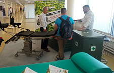 Медин на выставке "Военно-полевая хирургия и реабилитация"